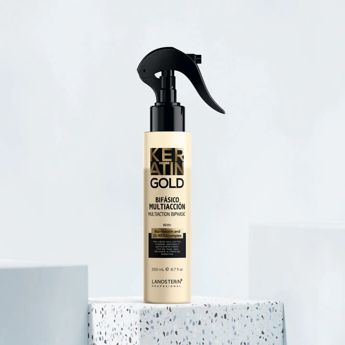 Bifásico Multiacción Keratin Gold (200 ml) – Lanosterin 1