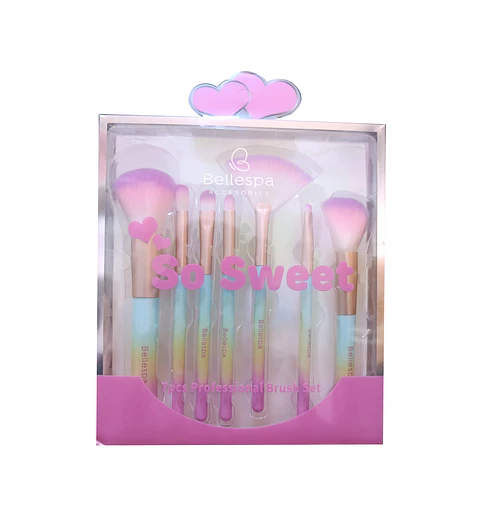 Set de Brochas "So Sweet" (7 Piezas) – Bellespa
