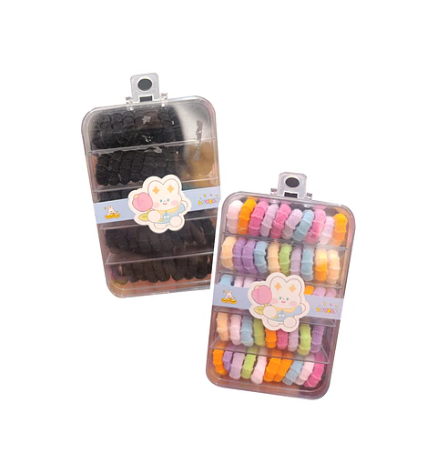 Set de Ligas Kawai para Cabello Cajita 