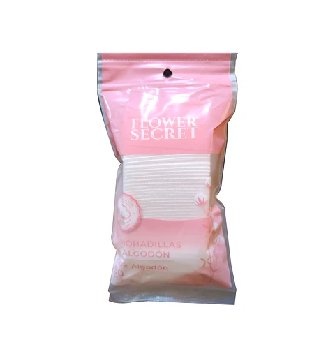 Almohadillas de Algodón para Rostro (50 und) – Flower Secret