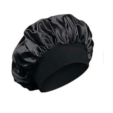 Gorro de satin para dormir Negro