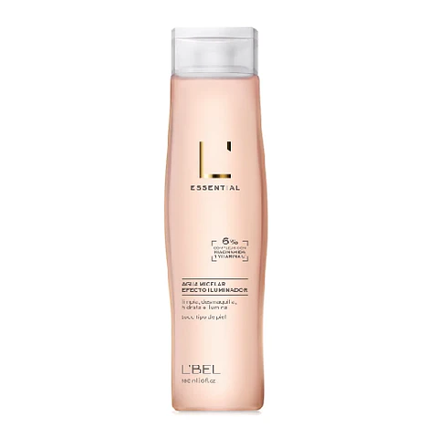 Agua Micelar Efecto Iluminador Essential  (180 ml) – L'bel