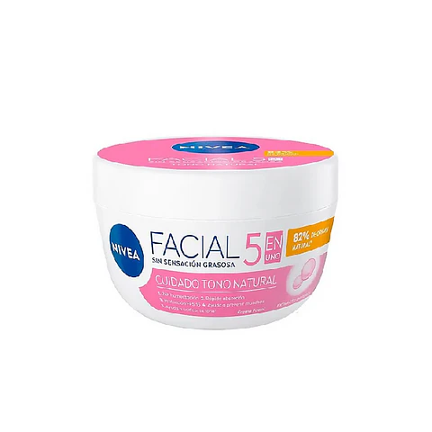 Crema Facial 5 en 1 Cuidado Tono Natural (50 ml) – Nivea