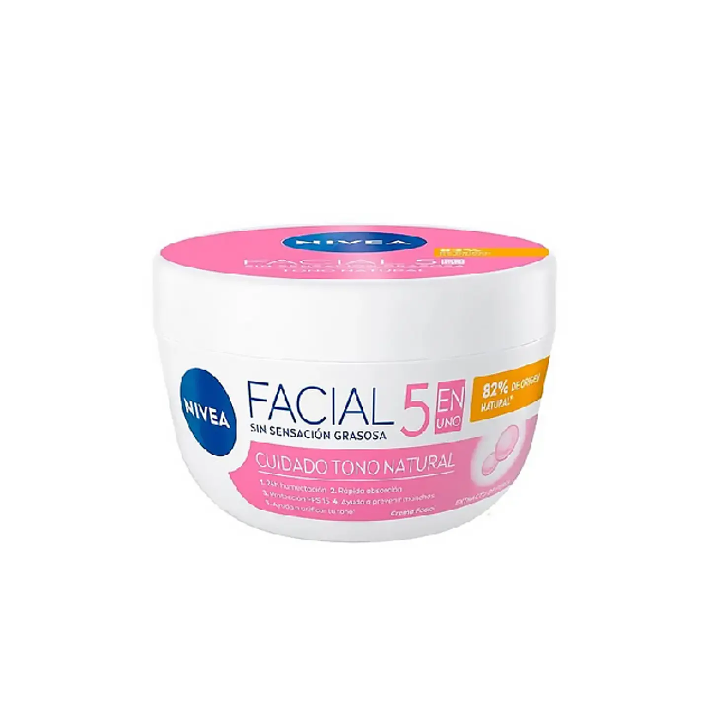 Crema Facial 5 en 1 Cuidado Tono Natural (50 ml) – Nivea 1