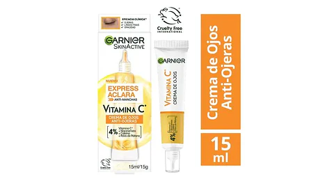 Crema Anti-Ojeras Aclara Vitamina C (15 ml) – Garnier