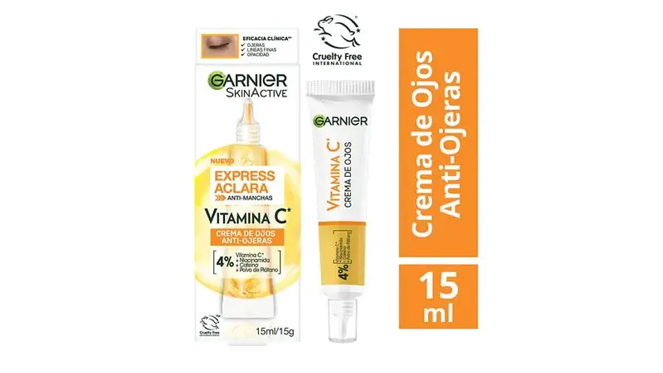 Crema Anti-Ojeras Aclara Vitamina C (15 ml) – Garnier 1