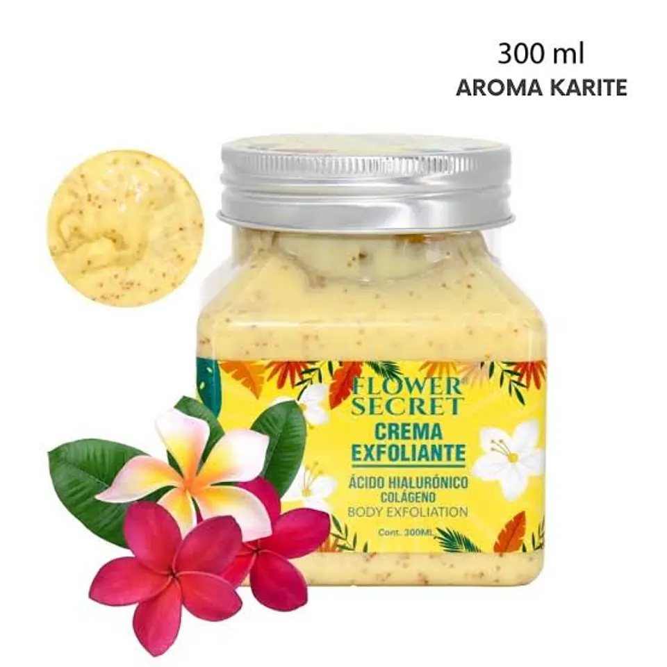 Crema Exfoliante Aroma Karité (300 ml) – Flower Secret 1