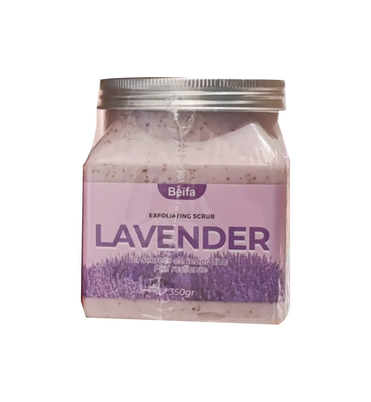 Crema Exfoliante Corporal de Lavanda (350 g) – Beifa 1
