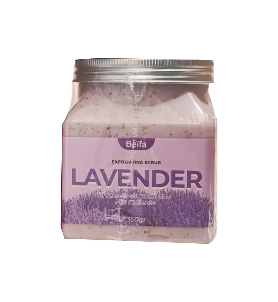 Crema Exfoliante Corporal de Lavanda (350 g) – Beifa 1