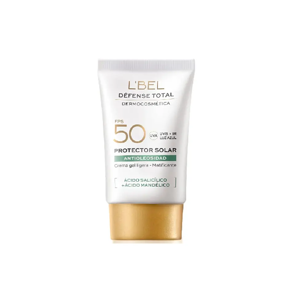 Protector Solar Défense Total Antioleosidad FPS 50  (30 ml)– L'bel 1