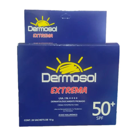 Protector Solar SPF 50+ (Sachets de 10 g) - Dermosol 