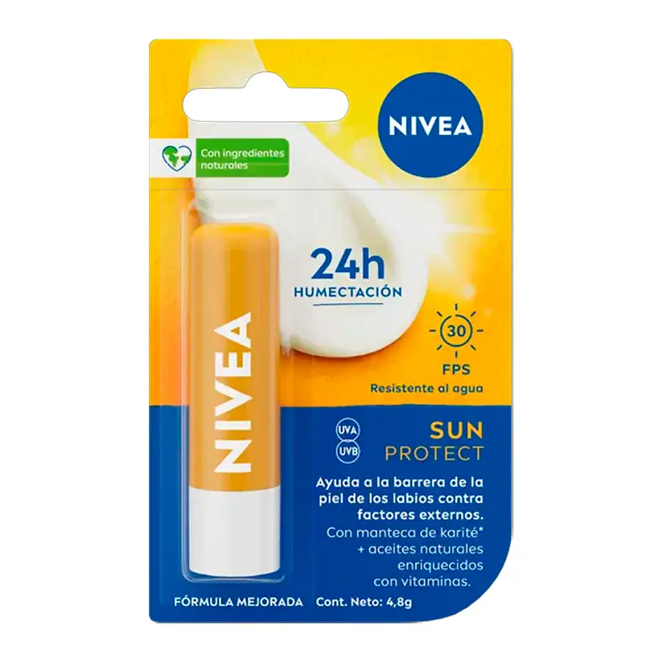 Protector Labial Sun Protect FPS 30 (4,8 g) – Nivea 1