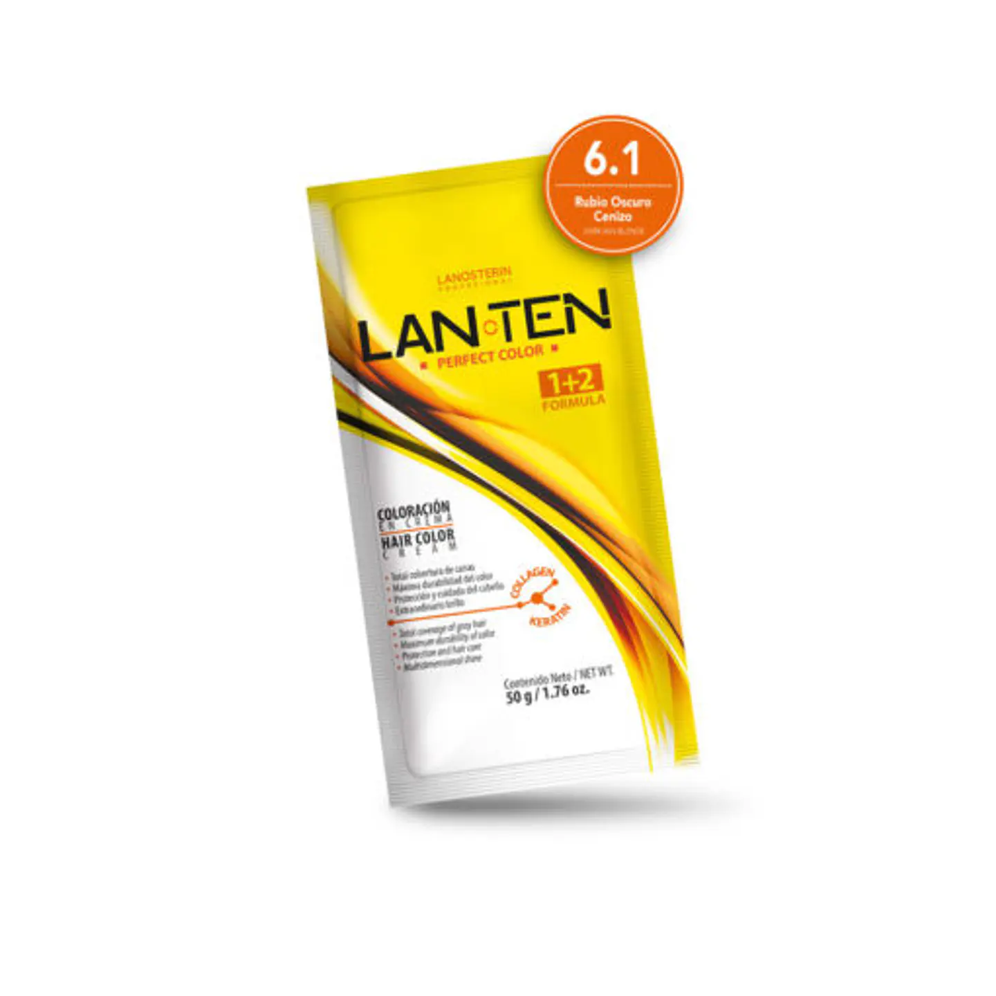 Tinte Lan Ten – Rubio Oscuro Cenizo 6.1 (Sachet 50 g) 1