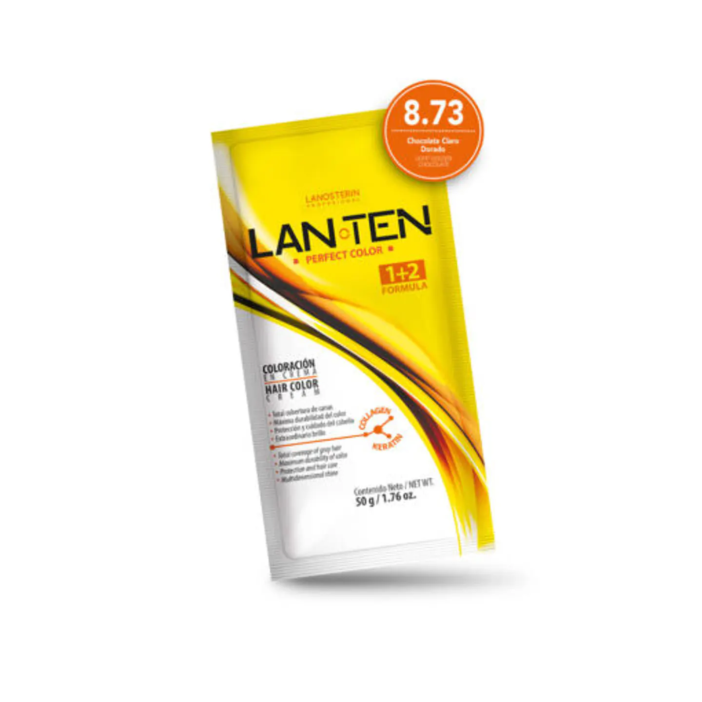 Tinte Lan Ten – Chocolate Claro Dorado 8.73 (Sachet 50 g) 1