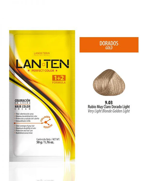 Tinte Lan Ten – Rubio Muy Claro Dorado Light 9.03 (Sachet 50 g)