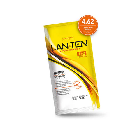 Tinte Lan Ten – Castaño Medio Borgoña 4.62 (Sachet 50 g)