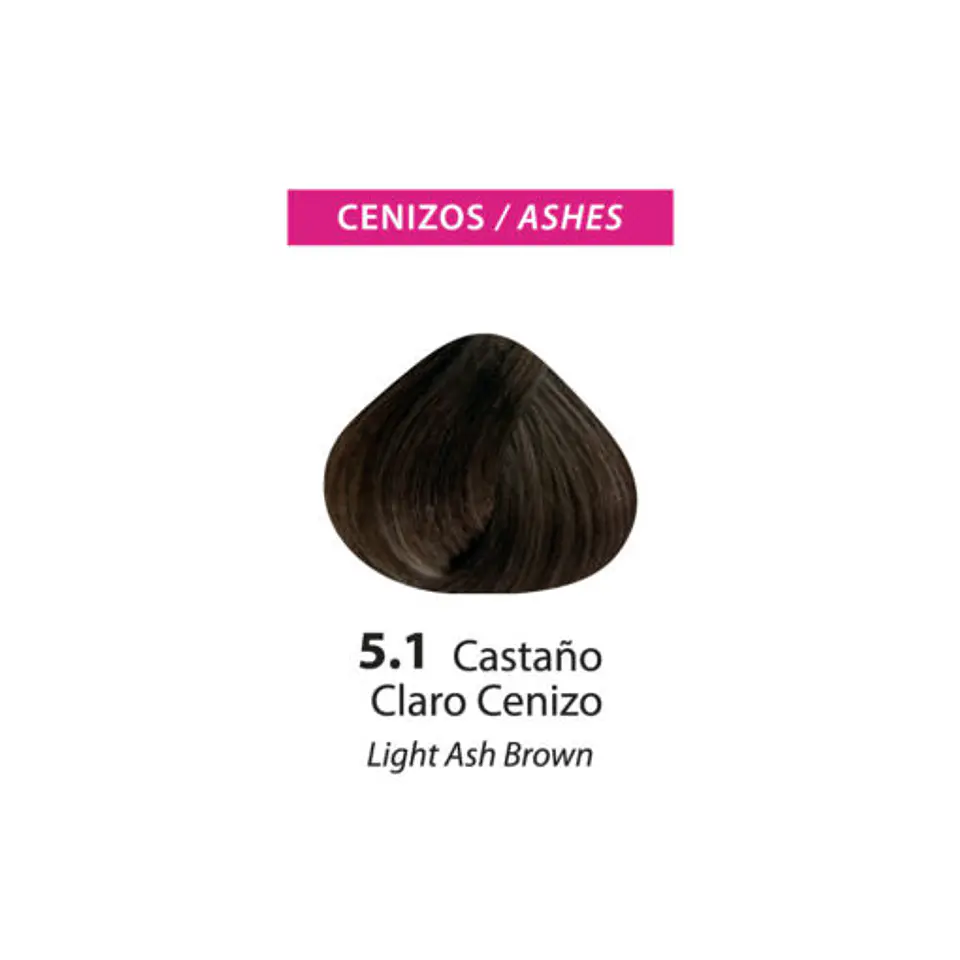 Tinte Color Flex – Castaño Claro Cenizo 5.1 (Sachet 50 g) 2