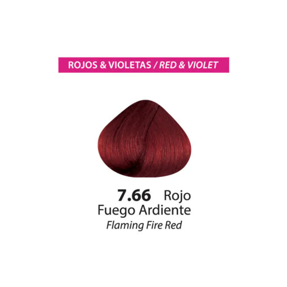 Tinte Color Flex – Rojo Fuego Ardiente 7.66 (Sachet 50 g) 2