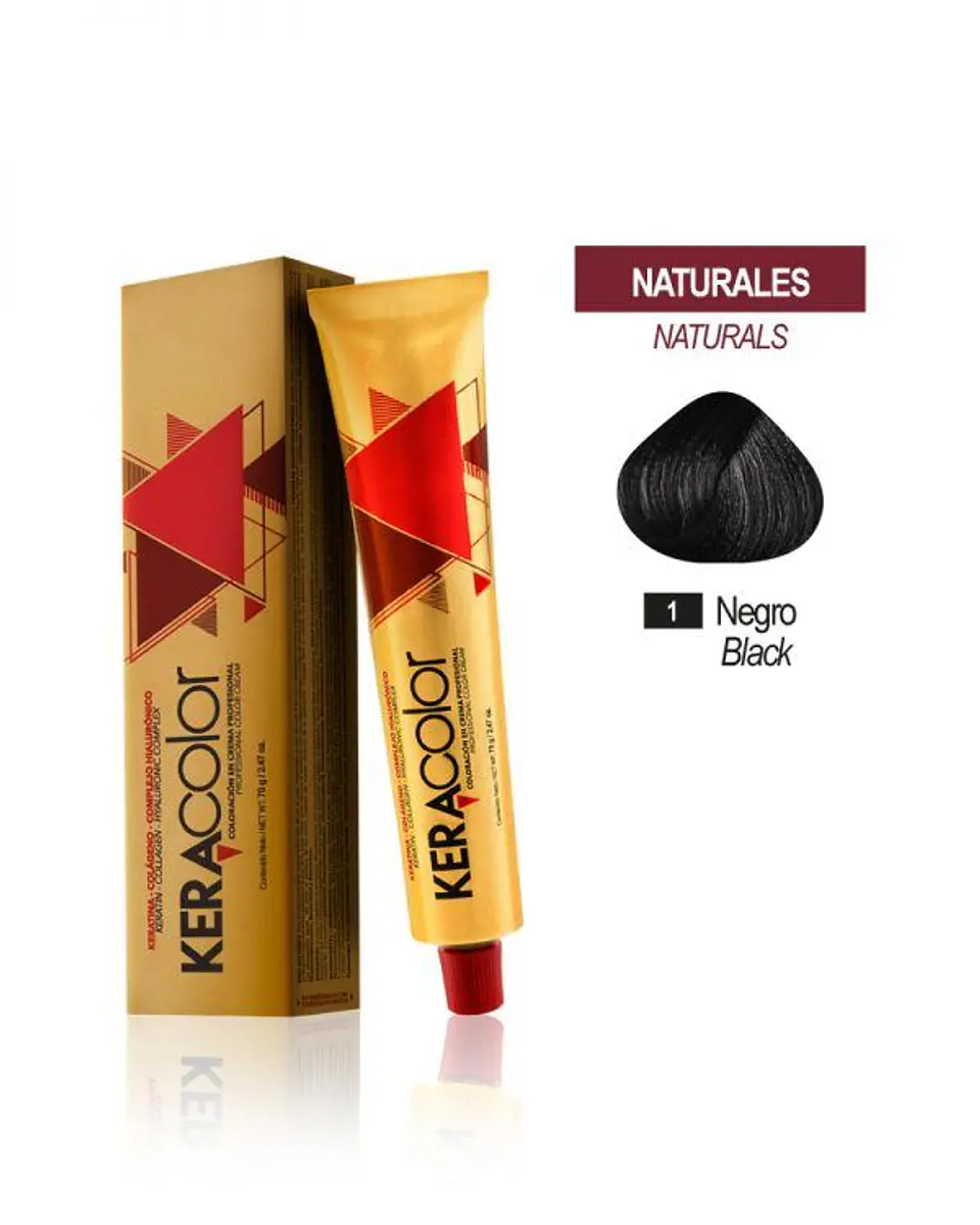 Tinte Keracolor – Negro 1 (Tubo 70 g) 1