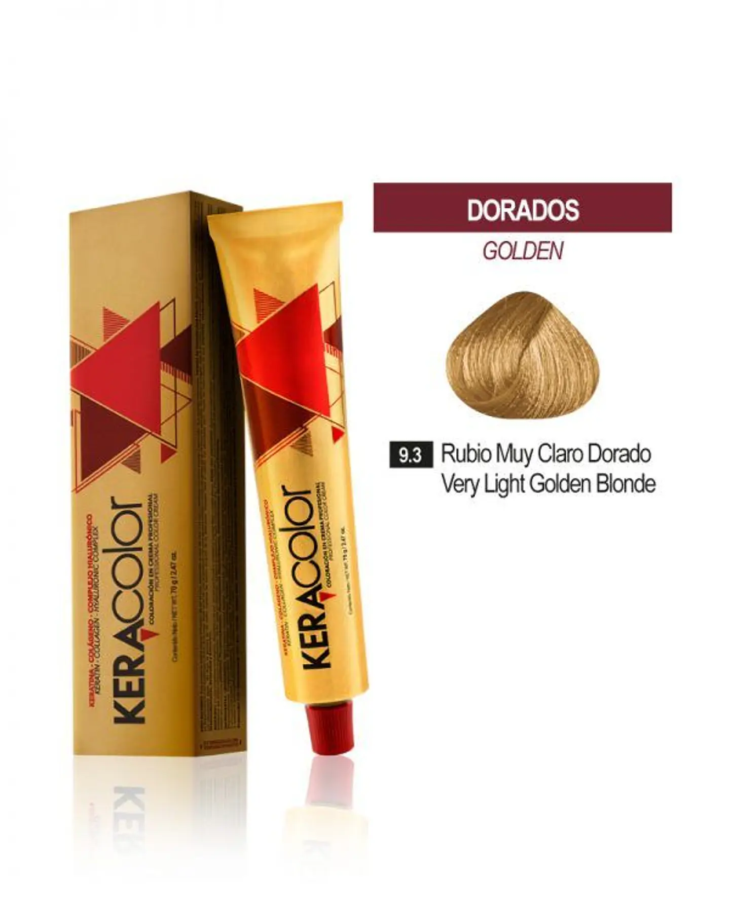 Tinte Keracolor – Rubio Muy Claro Dorado 9.3 (Tubo 70 g) 1