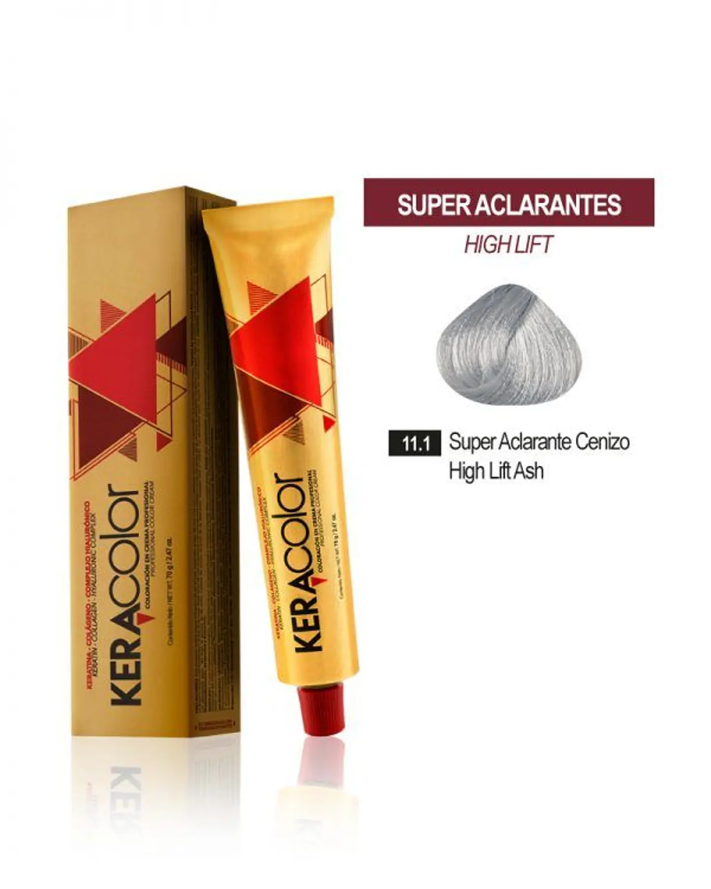 Tinte Keracolor – Súper Aclarante Cenizo 11.1 (Tubo 70 g) 1