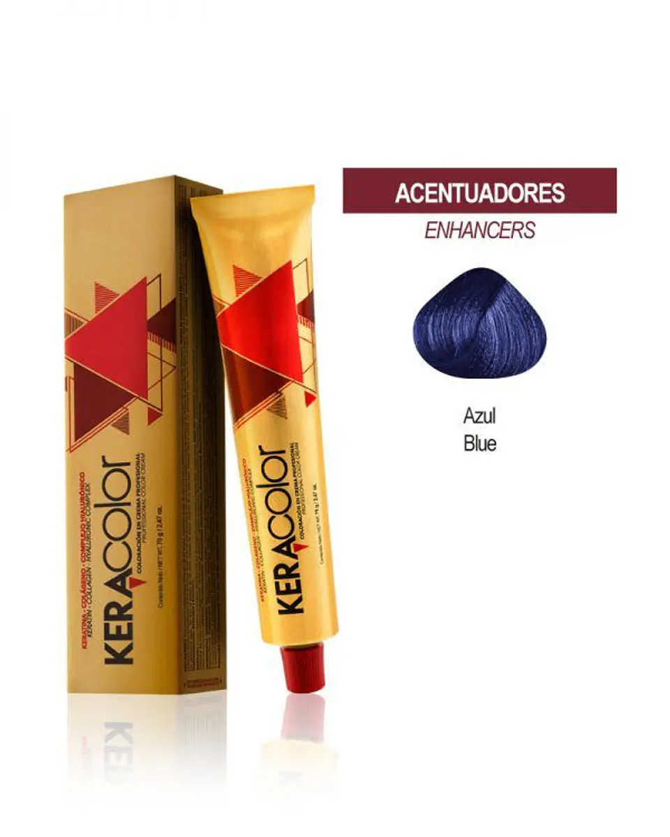 Tinte Keracolor – Azul 7000 (Tubo 70 g) 1