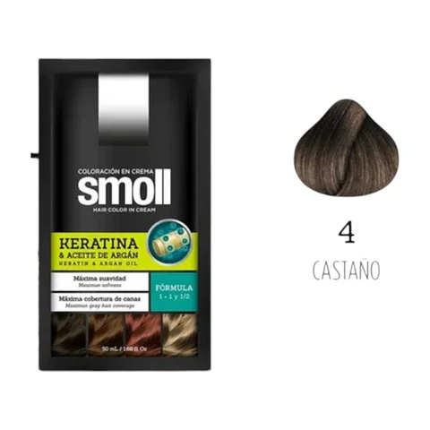 Tinte Smoll Castaño 4 (Sachet 50 gr)
