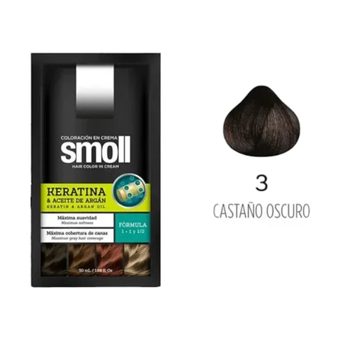 Tinte Smoll Castaño Oscuro 3 (sachet 50 gr)
