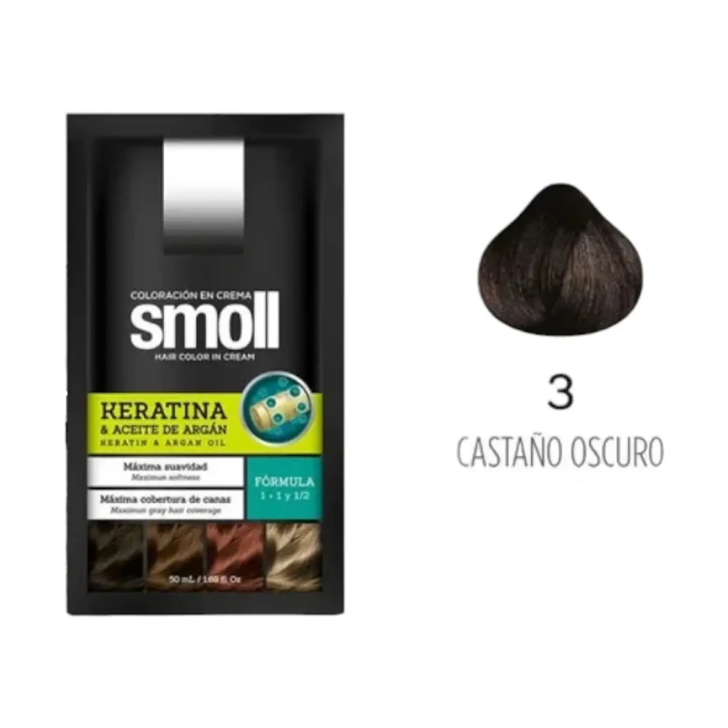 Tinte Smoll Castaño Oscuro 3 (sachet 50 gr) 1