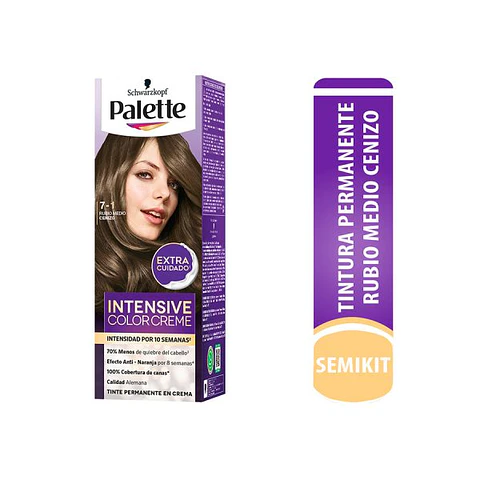 Kit tinte tubo + oxigenta 7-1 (50 ml) - Palette