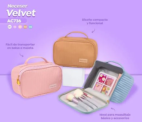 NECESER DE MAQUILLAJE VELVET BELLESPA 