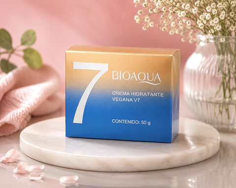 CREMA VEGANA V7 ACLARANTE BIOAQUA x 50 GR
