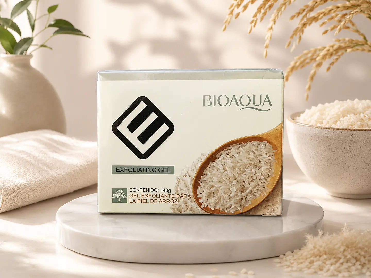 EXFOLIANTE DE ARROZ BIOAQUA X 140 GR 1