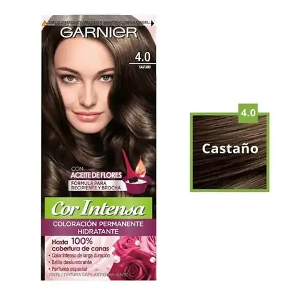 Tinte cor intensa 4.0 castaño - Garnier  1