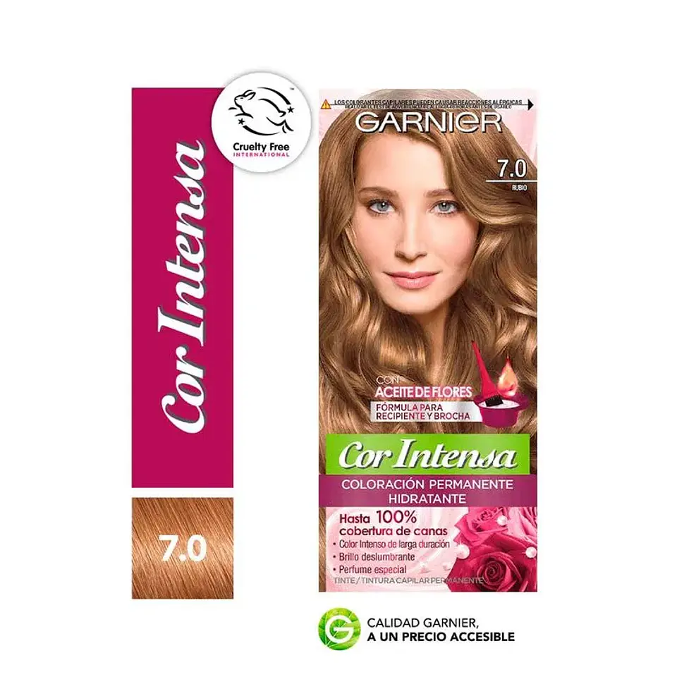 Tinte cor intensa 7.0 rubio - Garnier 1