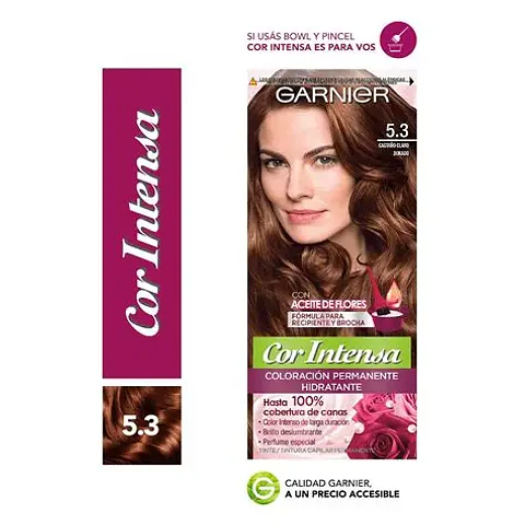 Tinte cor intensa 5.3 castaño claro dorado - Garnier
