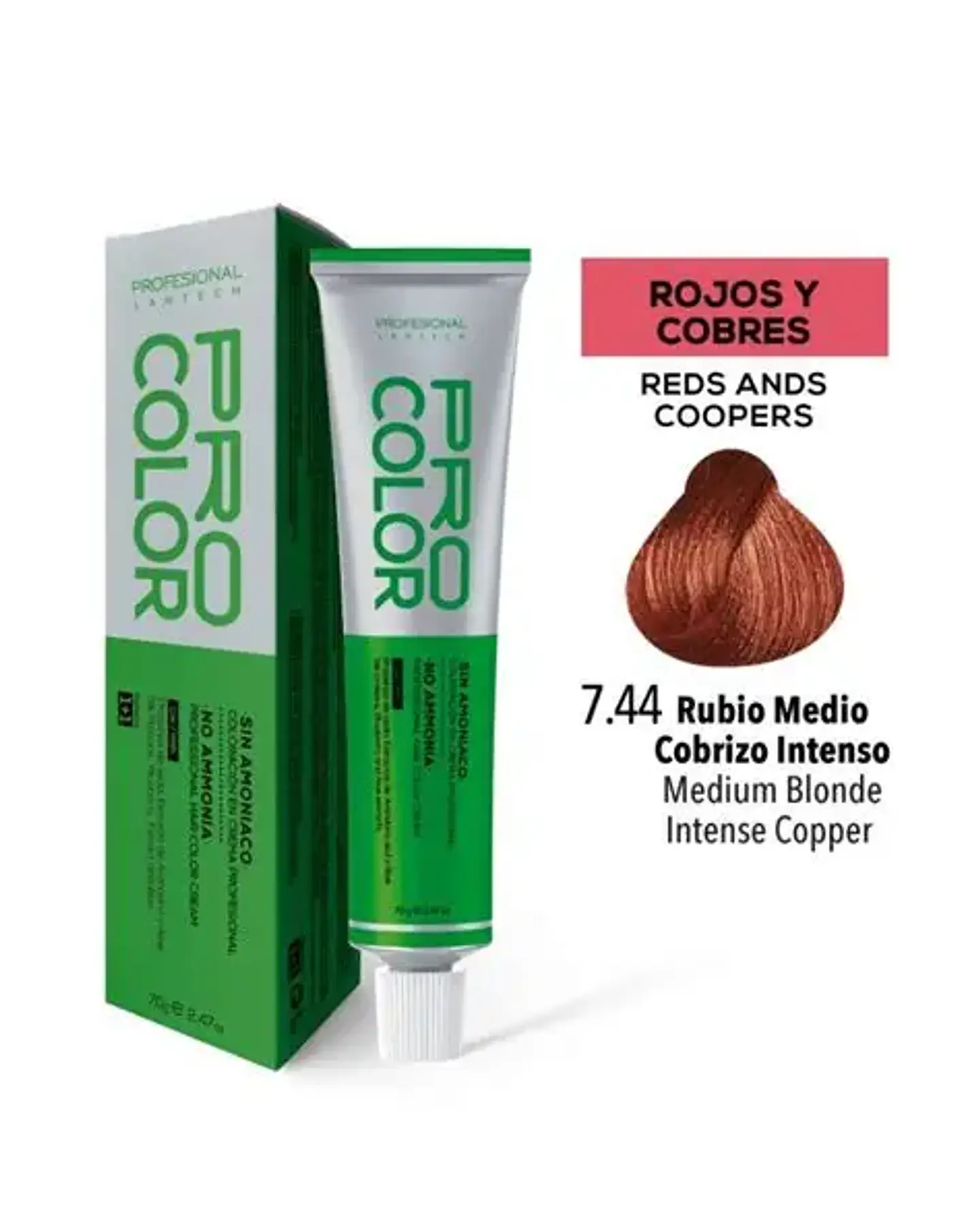 Tinte Pro color 7.44 X 70 gr 1