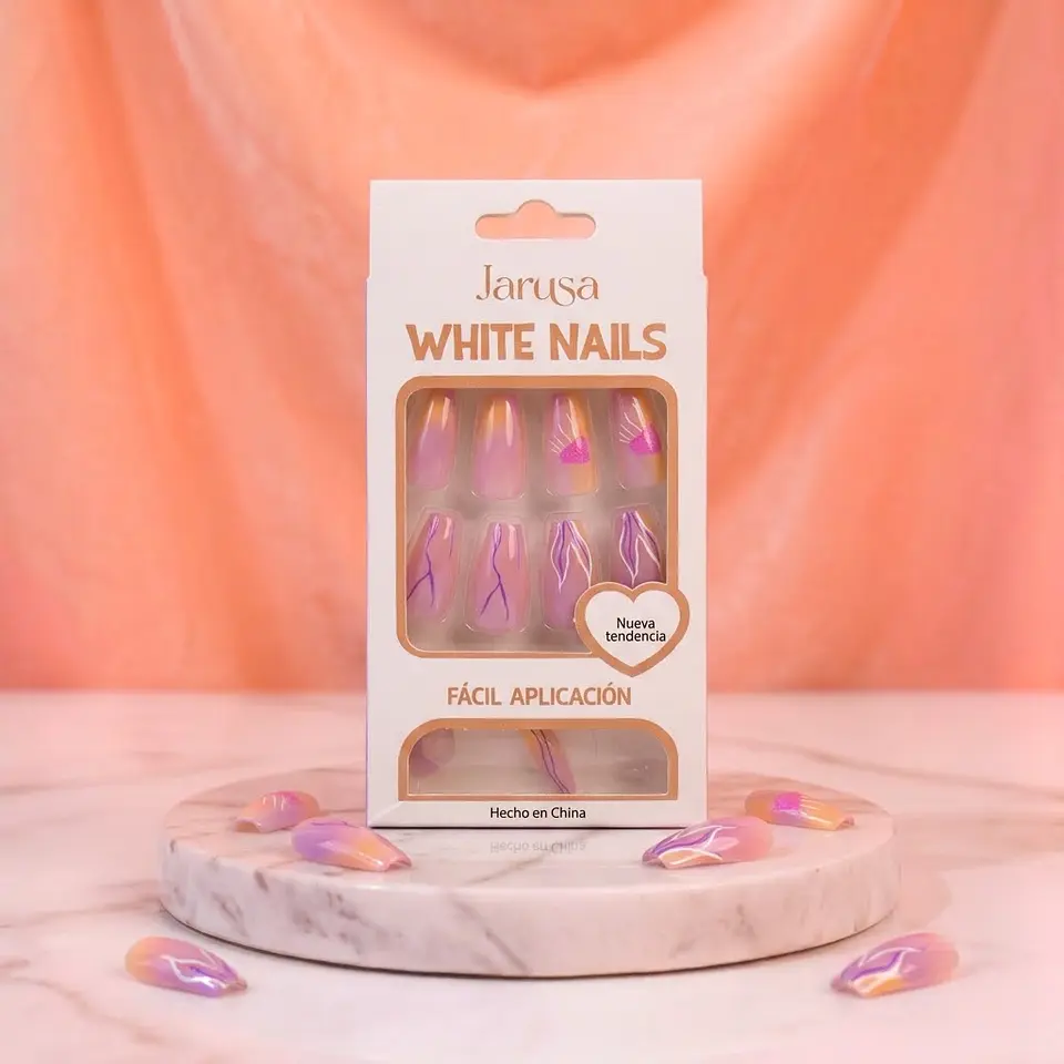 Uñas white nails - Jarusa 1