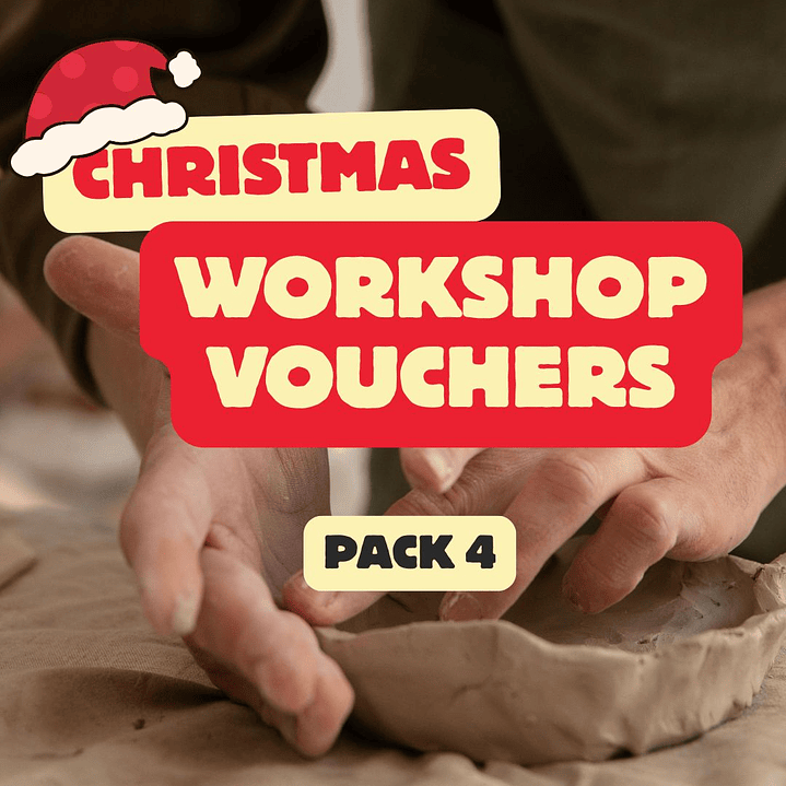 Pacote de 04 Vouchers Workshop de Cerâmica  1