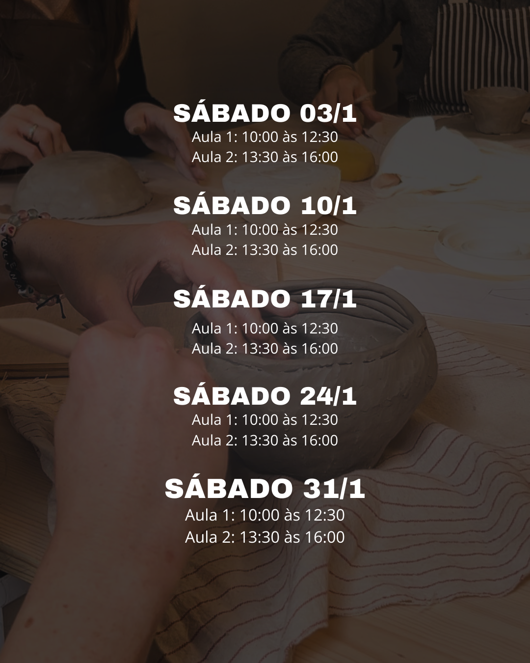  Workshop de Cerâmica 1