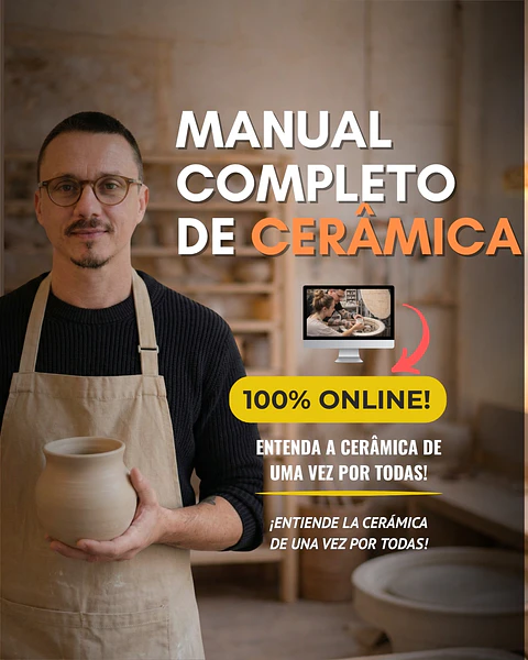 Curso Completo de Cerâmica — 100% ON LINE!