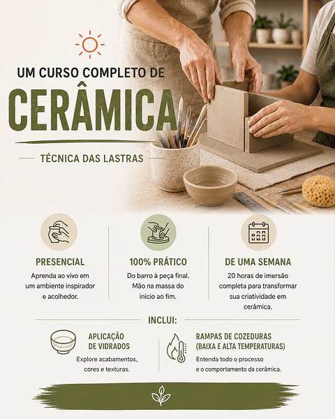 Curso Completo de Cerâmica — 100% ON LINE!