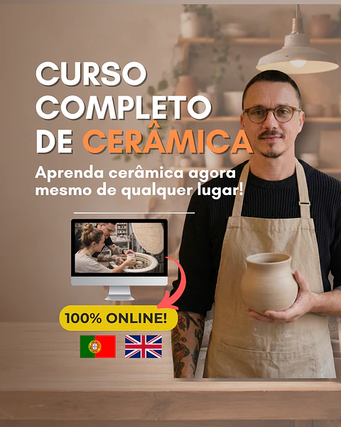 Curso Completo de Cerâmica — 100% ON LINE!