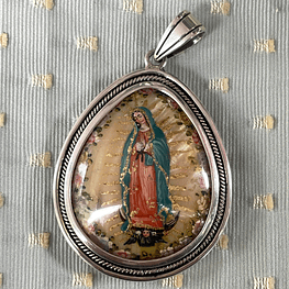 Medalla Virgen de Guadalupe y San Miguel Arcángel 