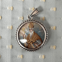 Medalla del Sagrado Corazón y San Agustín 