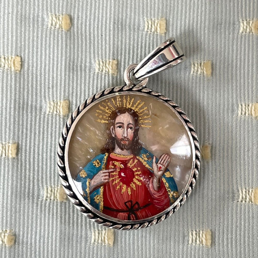 Medalla del Sagrado Corazón y San Agustín 