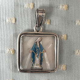 Medalla de San Carlo Acutis y Virgen de los Rayos 