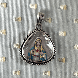 Medalla gota de María Inmaculada y Virgen de la Paz 