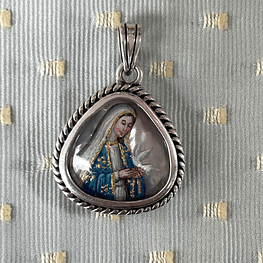 Medalla gota de María Inmaculada y Virgen de la Paz 