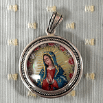 Medalla de la Virgen de Guadalupe y San Miguel Arcángel 